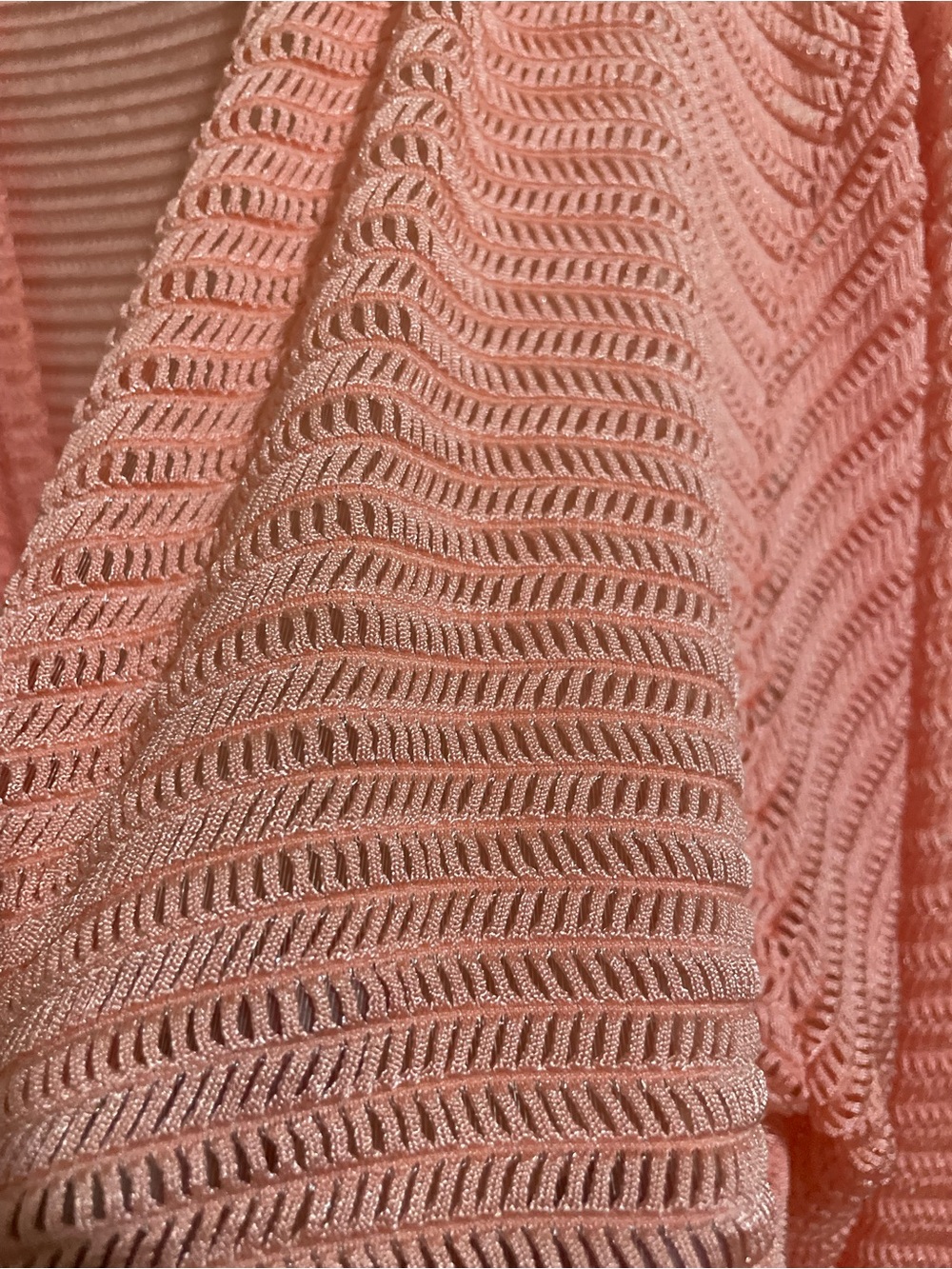 LeModa Coral Open-Weave Knit Cover-Up - Picture 4 of 5
